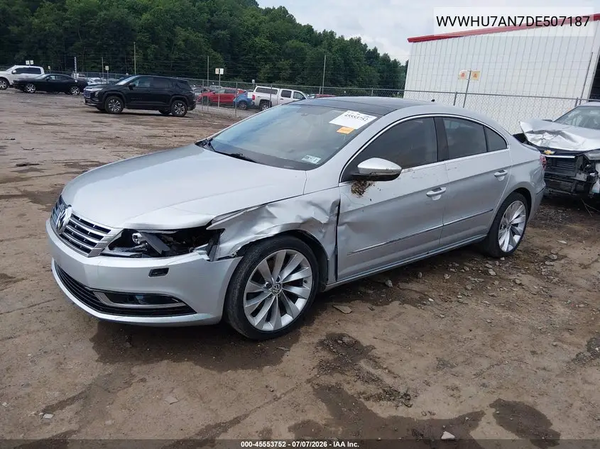 2013 Volkswagen Cc 3.6L Vr6 Lux VIN: WVWHU7AN7DE507187 Lot: 45553752