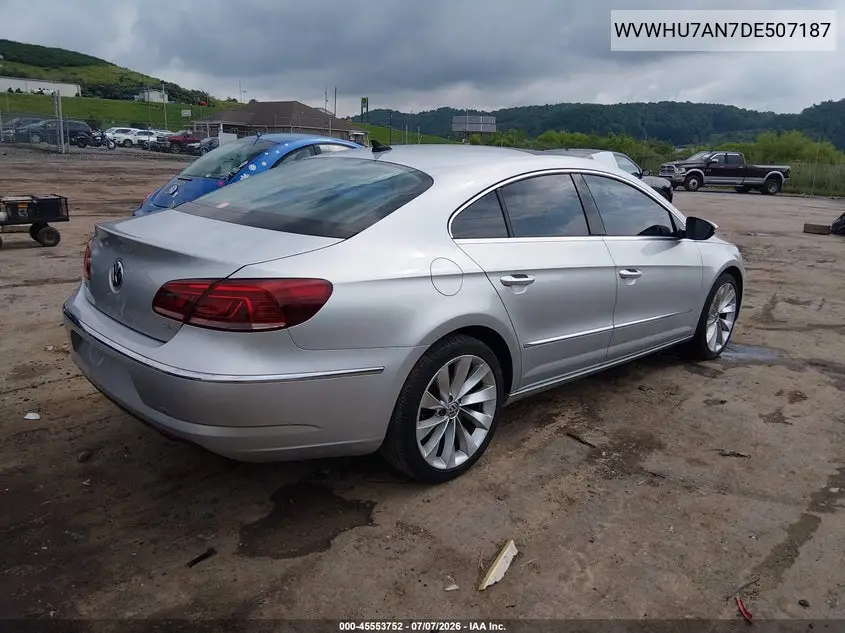 2013 Volkswagen Cc 3.6L Vr6 Lux VIN: WVWHU7AN7DE507187 Lot: 45553752
