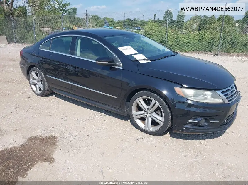 2013 Volkswagen Cc 2.0T R-Line VIN: WVWBP7AN4DE562077 Lot: 45607439