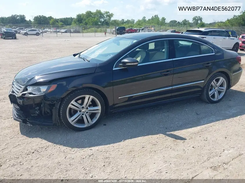 2013 Volkswagen Cc 2.0T R-Line VIN: WVWBP7AN4DE562077 Lot: 45607439