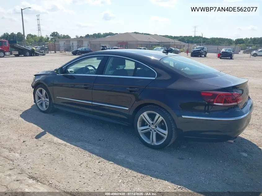 2013 Volkswagen Cc 2.0T R-Line VIN: WVWBP7AN4DE562077 Lot: 45607439