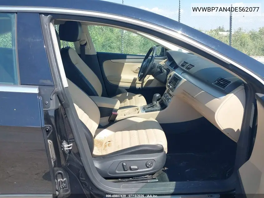 2013 Volkswagen Cc 2.0T R-Line VIN: WVWBP7AN4DE562077 Lot: 45607439