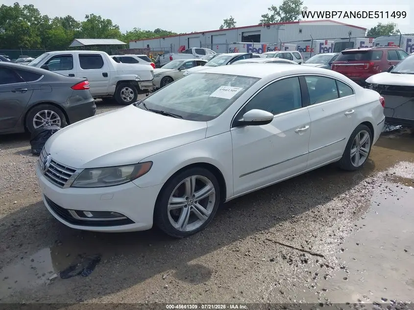 2013 Volkswagen Cc 2.0T Sport Plus VIN: WVWBP7AN6DE511499 Lot: 45661309