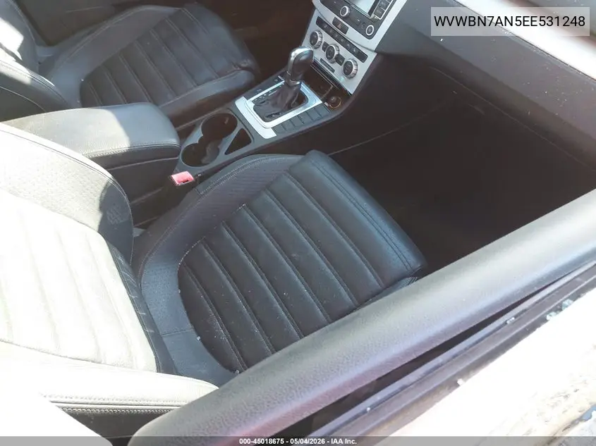2014 Volkswagen Cc 2.0T R-Line VIN: WVWBN7AN5EE531248 Lot: 45018675