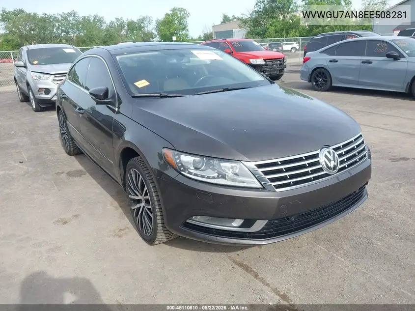 2014 Volkswagen Cc 3.6L Vr6 Executive VIN: WVWGU7AN8EE508281 Lot: 45110810