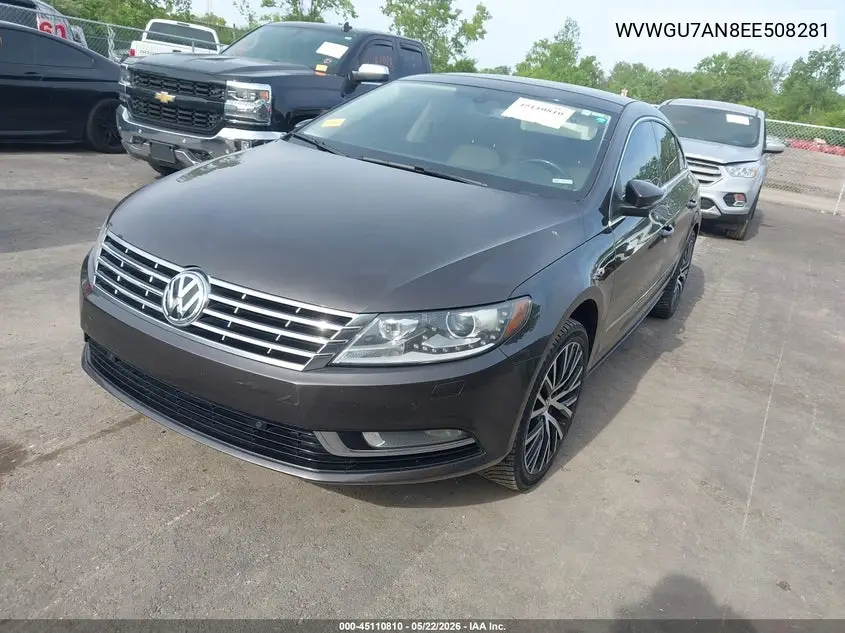 2014 Volkswagen Cc 3.6L Vr6 Executive VIN: WVWGU7AN8EE508281 Lot: 45110810