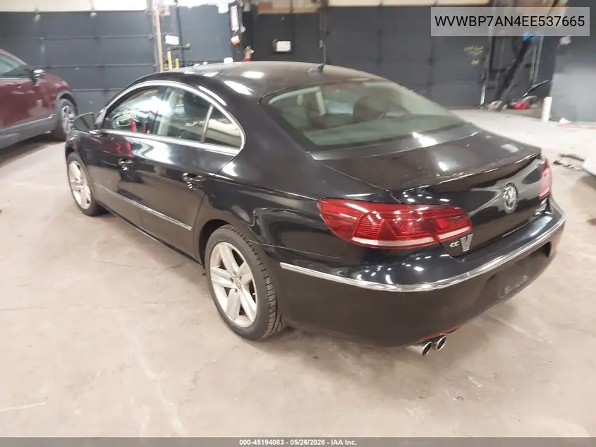 2014 Volkswagen Cc 2.0T Sport VIN: WVWBP7AN4EE537665 Lot: 45194083