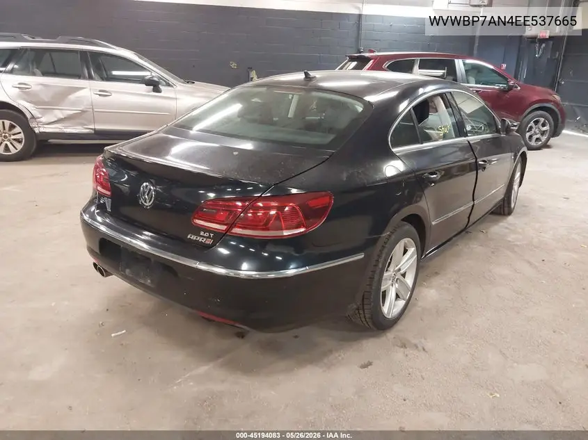 2014 Volkswagen Cc 2.0T Sport VIN: WVWBP7AN4EE537665 Lot: 45194083