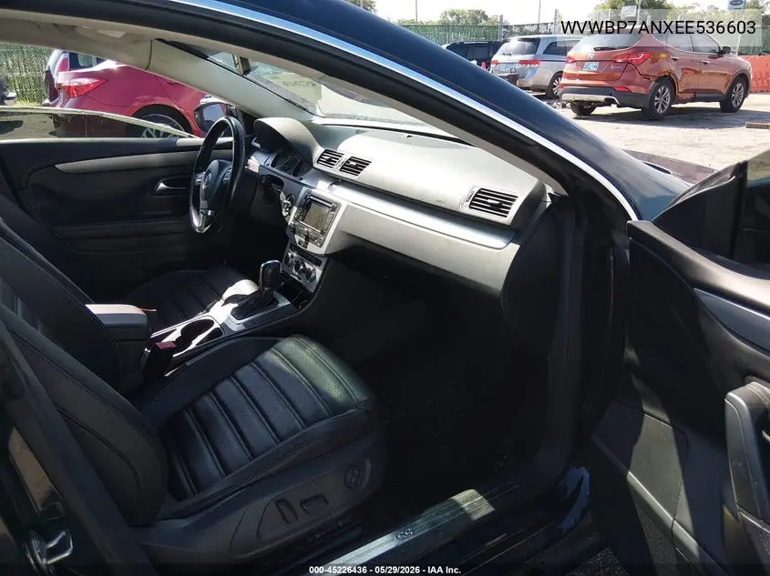 2014 Volkswagen Cc 2.0T Sport VIN: WVWBP7ANXEE536603 Lot: 45226436
