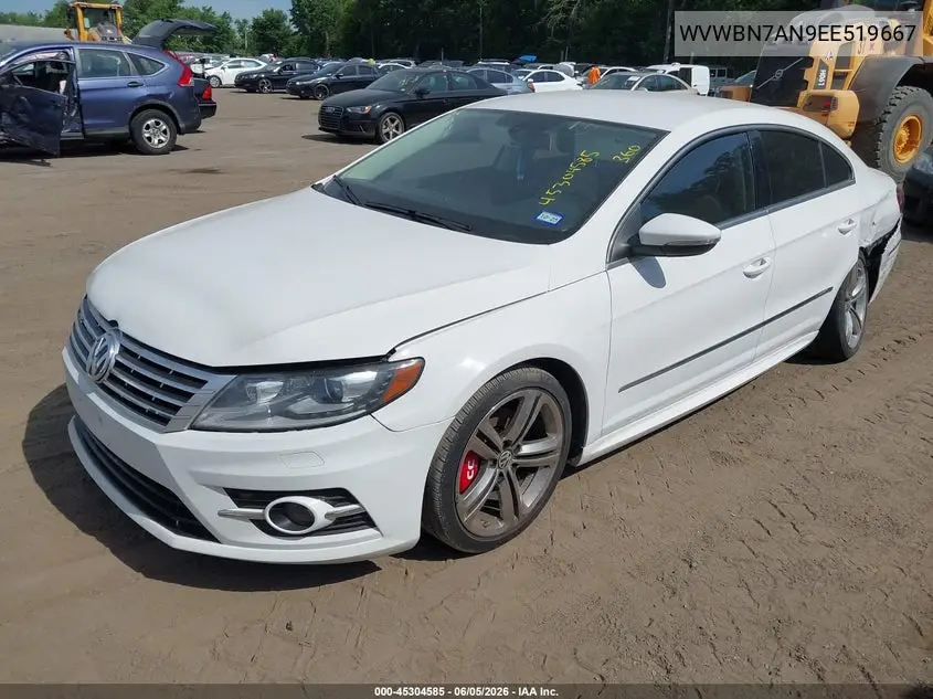 2014 Volkswagen Cc 2.0T R-Line VIN: WVWBN7AN9EE519667 Lot: 45304585