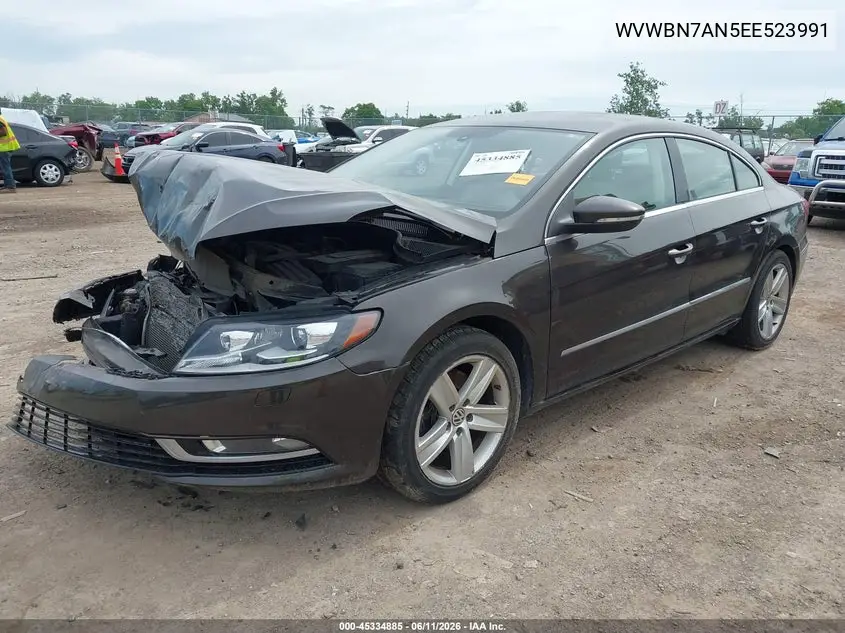 2014 Volkswagen Cc 2.0T Sport VIN: WVWBN7AN5EE523991 Lot: 45334885