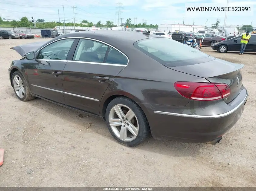 2014 Volkswagen Cc 2.0T Sport VIN: WVWBN7AN5EE523991 Lot: 45334885
