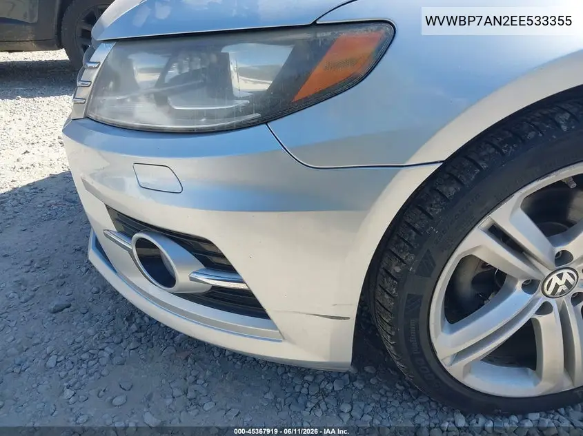 2014 Volkswagen Cc 2.0T R-Line VIN: WVWBP7AN2EE533355 Lot: 45367919
