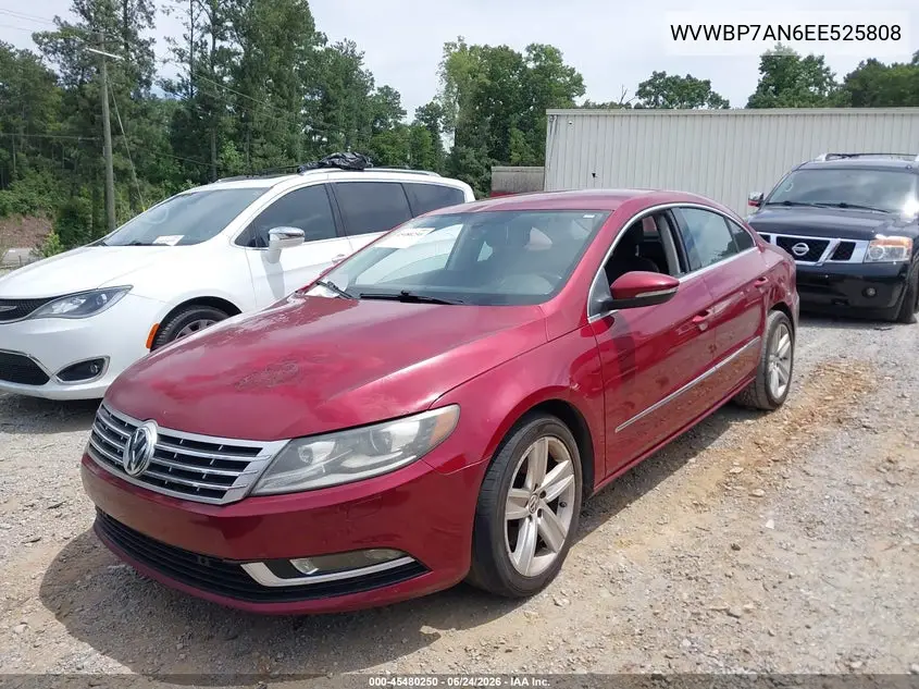 2014 Volkswagen Cc 2.0T Sport VIN: WVWBP7AN6EE525808 Lot: 45480250