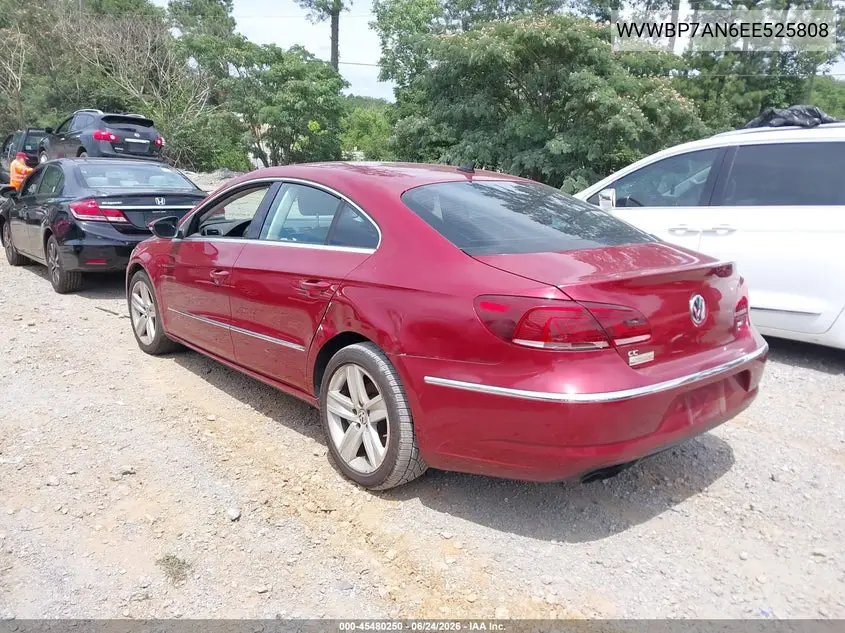 2014 Volkswagen Cc 2.0T Sport VIN: WVWBP7AN6EE525808 Lot: 45480250