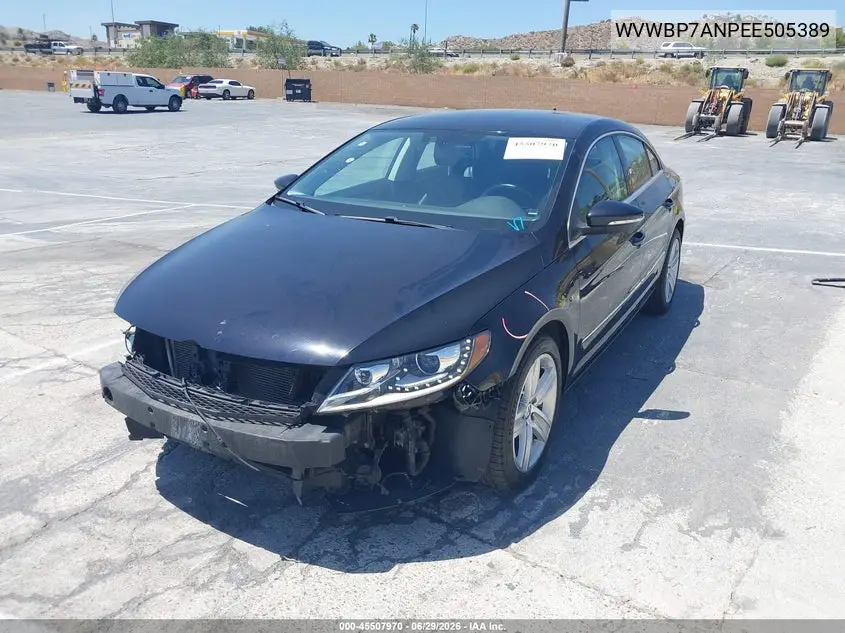 2014 Volkswagen Cc Sport VIN: WVWBP7ANOEE505389 Lot: 45507970