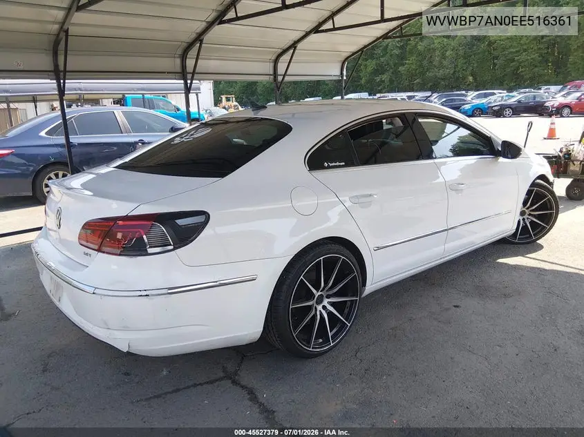 2014 Volkswagen Cc 2.0T R-Line/2.0T Sport VIN: WVWBP7AN0EE516361 Lot: 45527379