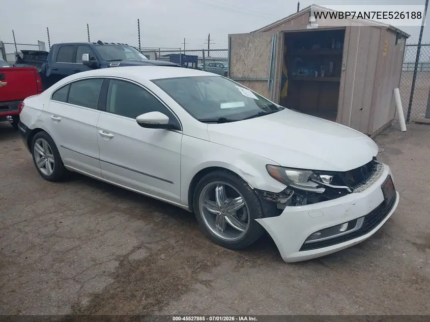 2014 Volkswagen Cc 2.0T Sport VIN: WVWBP7AN7EE526188 Lot: 45527885