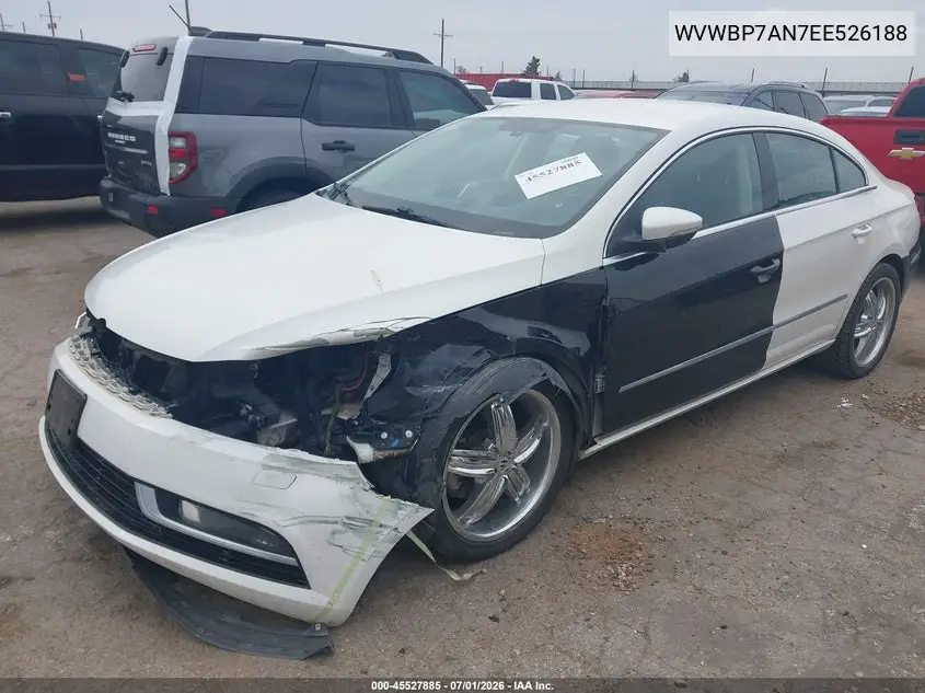 2014 Volkswagen Cc 2.0T Sport VIN: WVWBP7AN7EE526188 Lot: 45527885