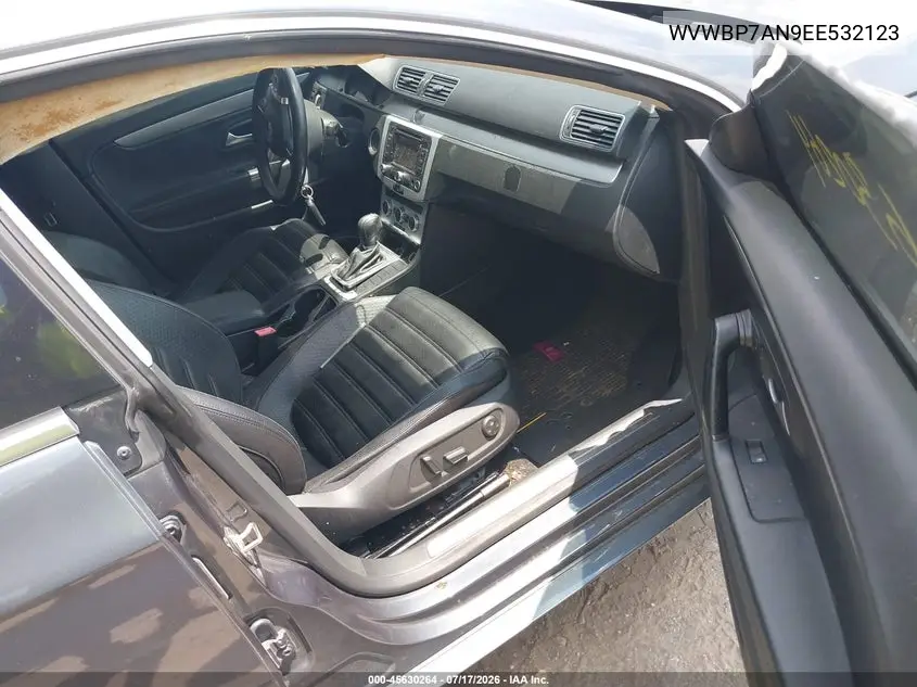 2014 Volkswagen Cc 2.0T Sport VIN: WVWBP7AN9EE532123 Lot: 45630264
