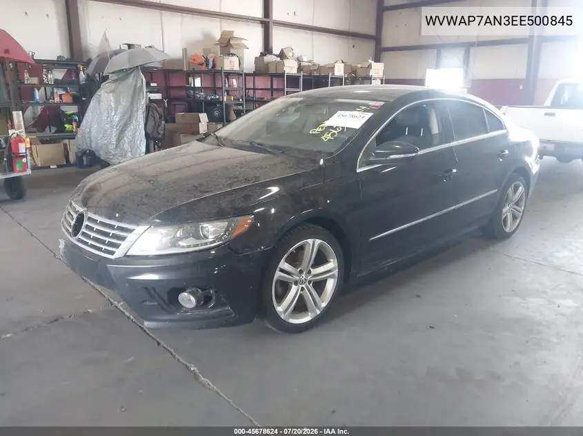 2014 Volkswagen Cc 2.0T R-Line VIN: WVWAP7AN3EE500845 Lot: 45678624