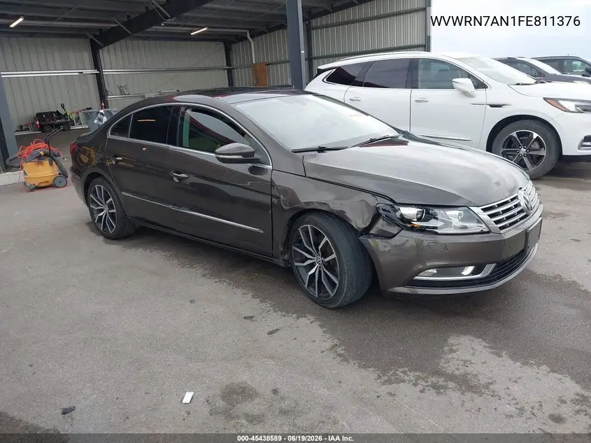 2015 Volkswagen Cc 2.0T Executive VIN: WVWRN7AN1FE811376 Lot: 45438589