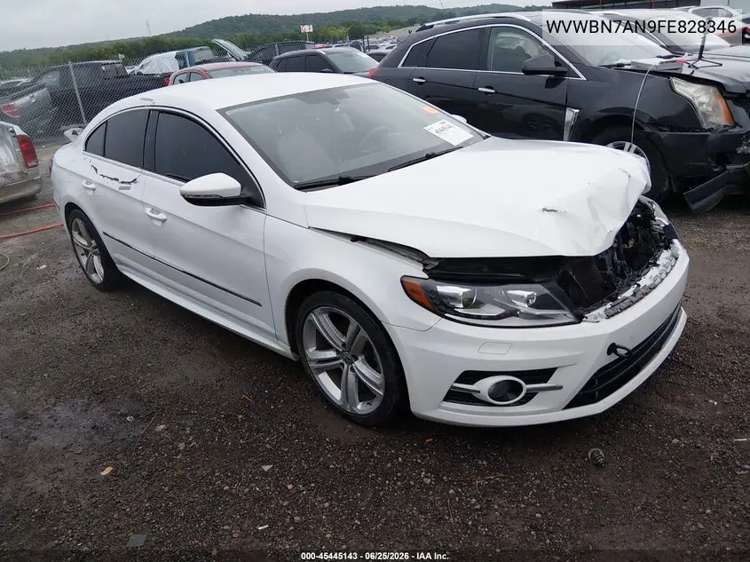 2015 Volkswagen Cc 2.0T R-Line VIN: WVWBN7AN9FE828346 Lot: 45445143