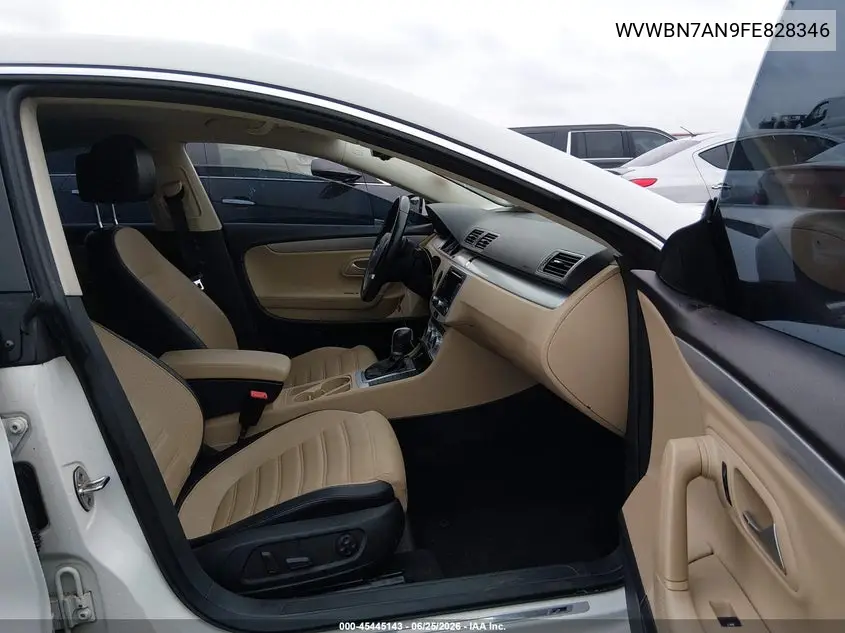 2015 Volkswagen Cc 2.0T R-Line VIN: WVWBN7AN9FE828346 Lot: 45445143