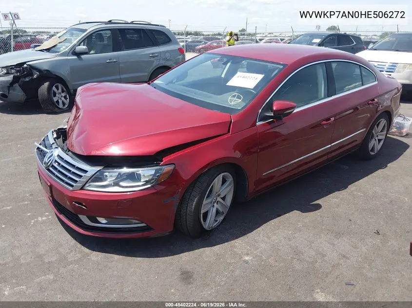 2017 Volkswagen Cc 2.0T Sport VIN: WVWKP7AN0HE506272 Lot: 45402224
