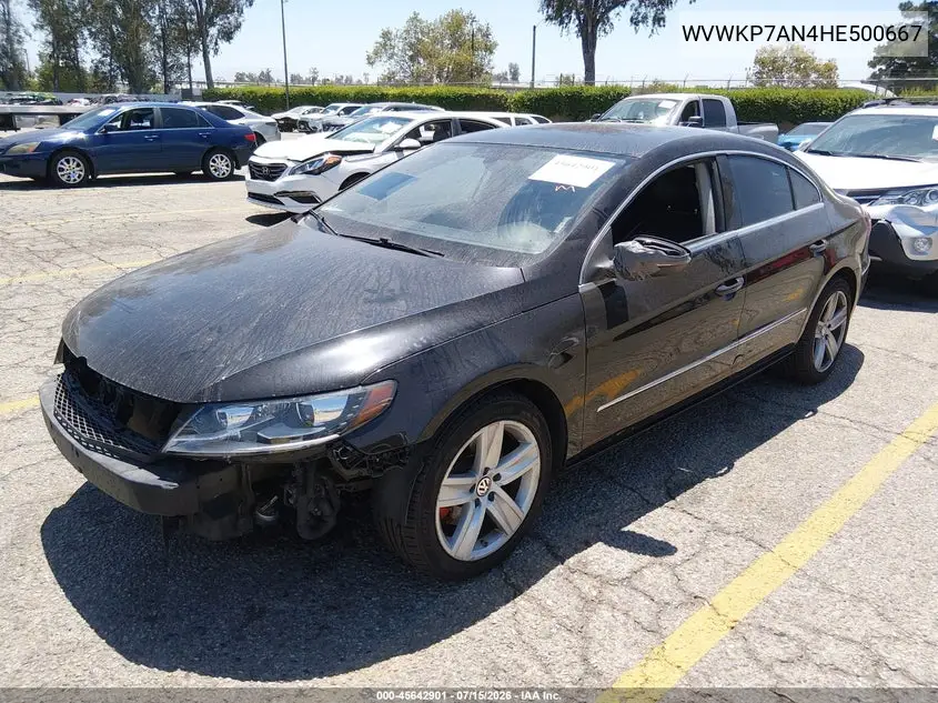 2017 Volkswagen Cc 2.0T Sport VIN: WVWKP7AN4HE500667 Lot: 45642901