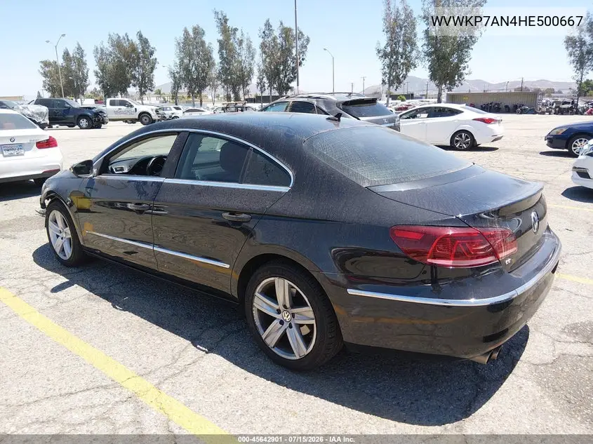 2017 Volkswagen Cc 2.0T Sport VIN: WVWKP7AN4HE500667 Lot: 45642901