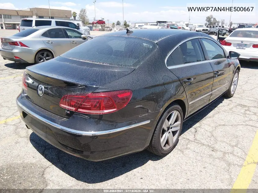 2017 Volkswagen Cc 2.0T Sport VIN: WVWKP7AN4HE500667 Lot: 45642901