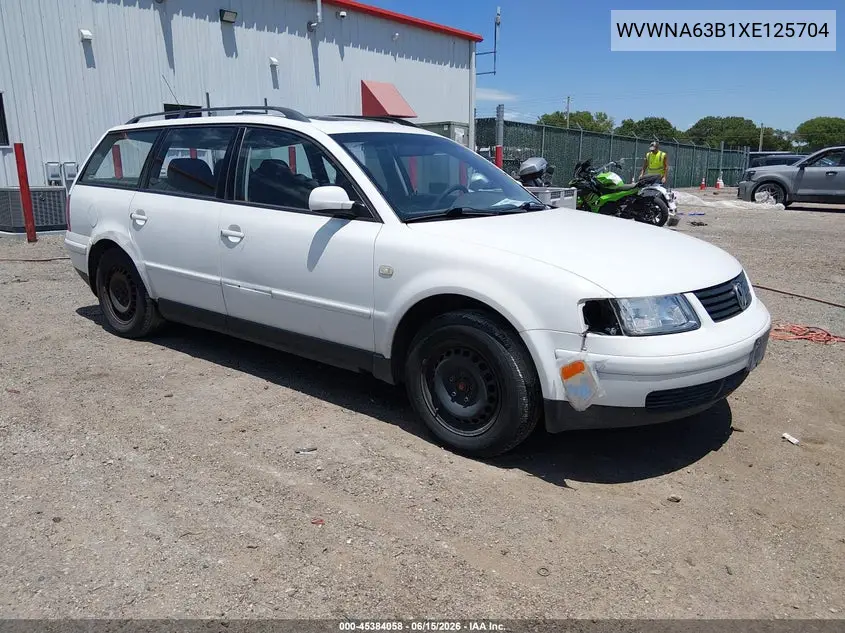 1999 Volkswagen Passat Gls VIN: WVWNA63B1XE125704 Lot: 45384058