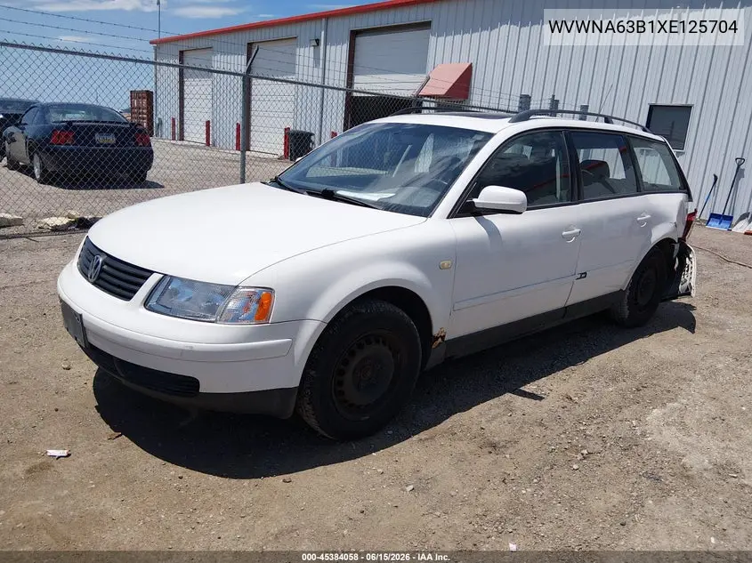 1999 Volkswagen Passat Gls VIN: WVWNA63B1XE125704 Lot: 45384058
