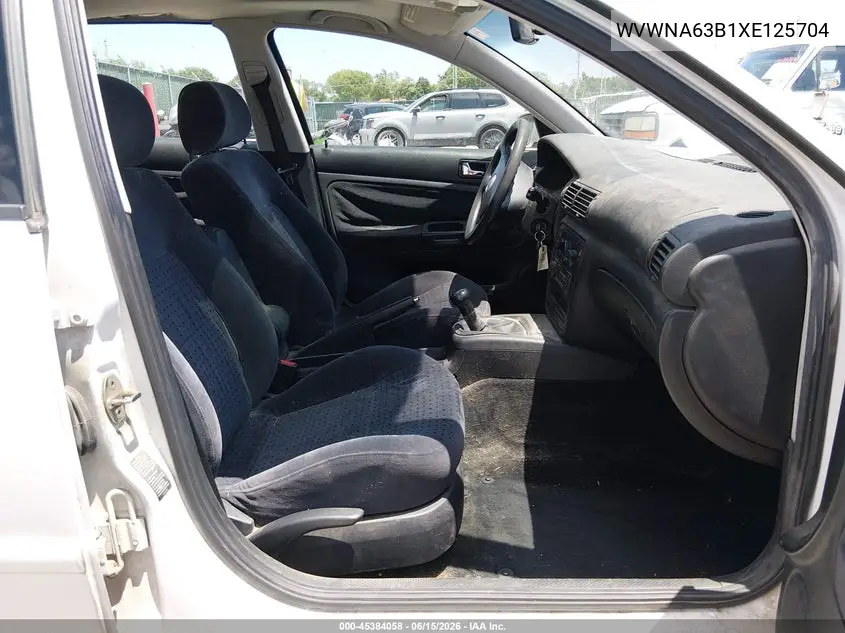 1999 Volkswagen Passat Gls VIN: WVWNA63B1XE125704 Lot: 45384058