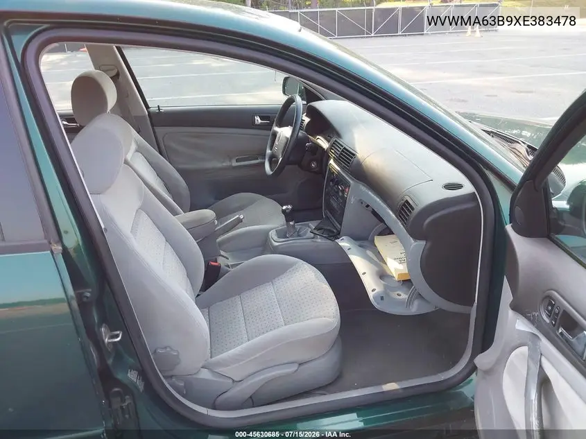 1999 Volkswagen Passat Gls VIN: WVWMA63B9XE383478 Lot: 45630685