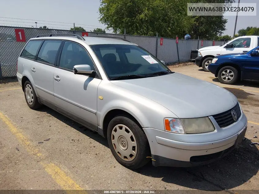 1999 Volkswagen Passat Gls VIN: WVWNA63B1XE234079 Lot: 45670873