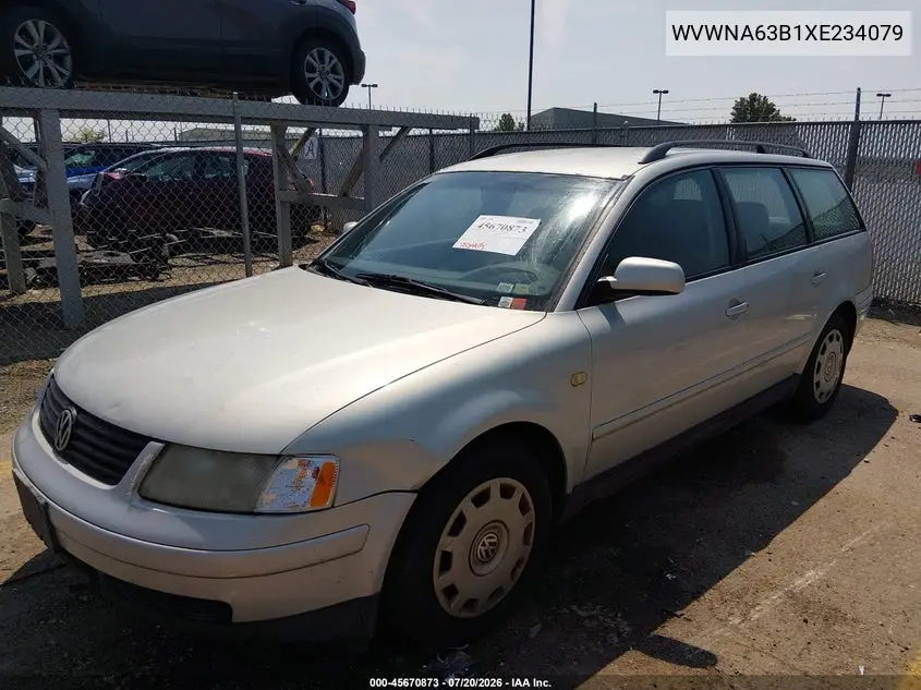 1999 Volkswagen Passat Gls VIN: WVWNA63B1XE234079 Lot: 45670873