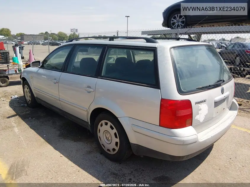 1999 Volkswagen Passat Gls VIN: WVWNA63B1XE234079 Lot: 45670873