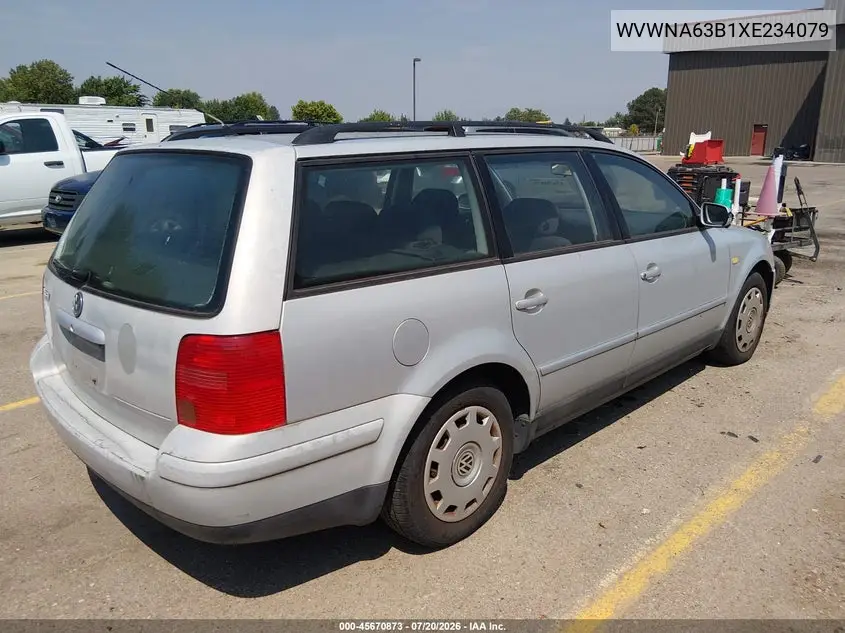 1999 Volkswagen Passat Gls VIN: WVWNA63B1XE234079 Lot: 45670873