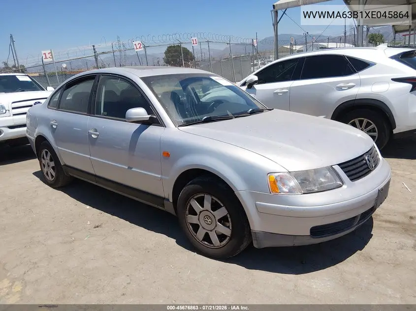1999 Volkswagen Passat Gls VIN: WVWMA63B1XE045864 Lot: 45676863