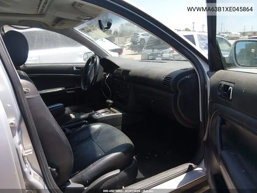 1999 Volkswagen Passat Gls VIN: WVWMA63B1XE045864 Lot: 45676863
