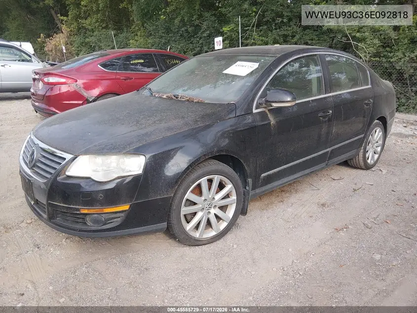 2006 Volkswagen Passat 3.6 VIN: WVWEU93C36E092818 Lot: 45585729