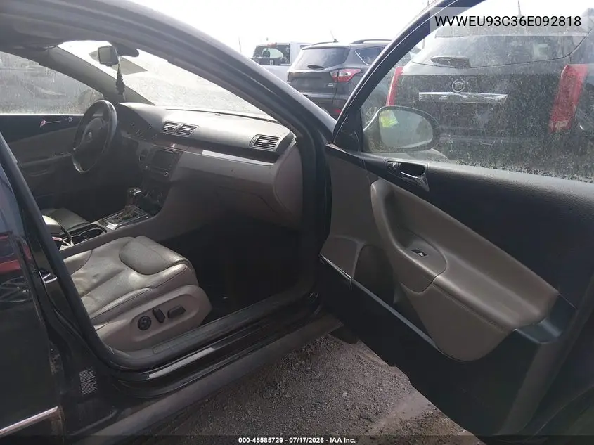 2006 Volkswagen Passat 3.6 VIN: WVWEU93C36E092818 Lot: 45585729