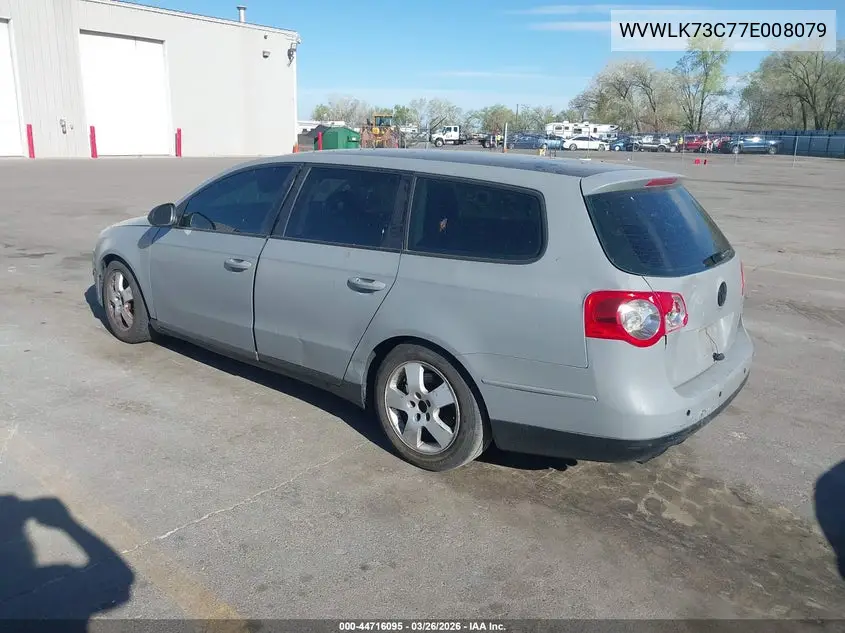 2007 Volkswagen Passat 2.0T VIN: WVWLK73C77E008079 Lot: 44716095