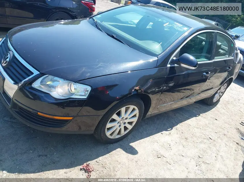 2008 Volkswagen Passat Turbo VIN: WVWJK73C48E180000 Lot: 45522810