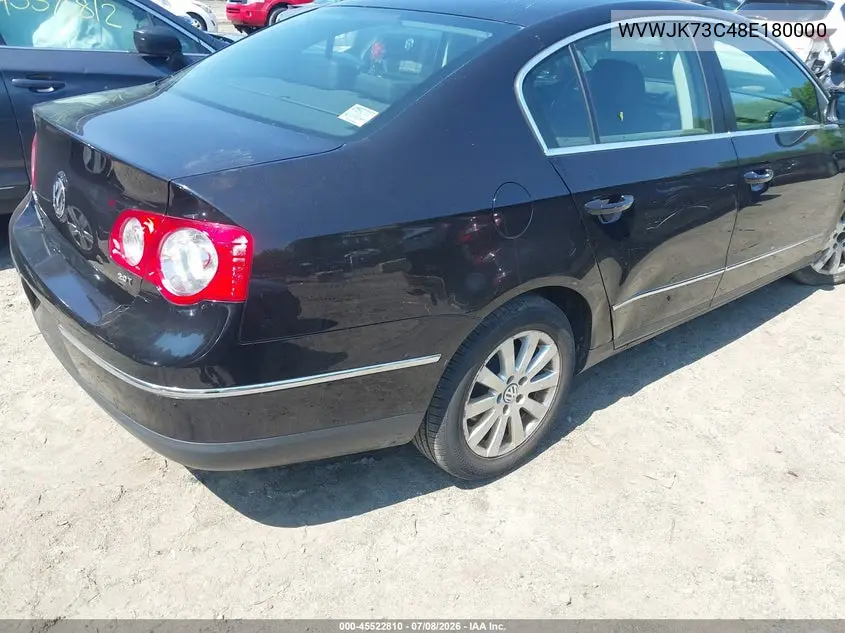 2008 Volkswagen Passat Turbo VIN: WVWJK73C48E180000 Lot: 45522810