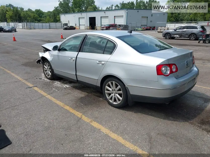 2010 Volkswagen Passat Komfort VIN: WVWJK7AN2AE076440 Lot: 45688829