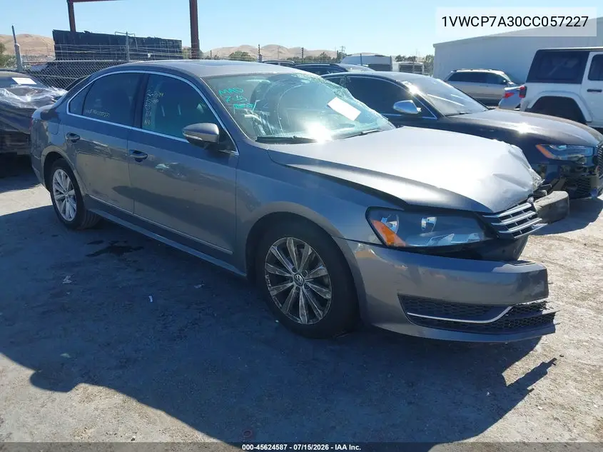 2012 Volkswagen Passat 2.5L Sel VIN: 1VWCP7A30CC057227 Lot: 45624587