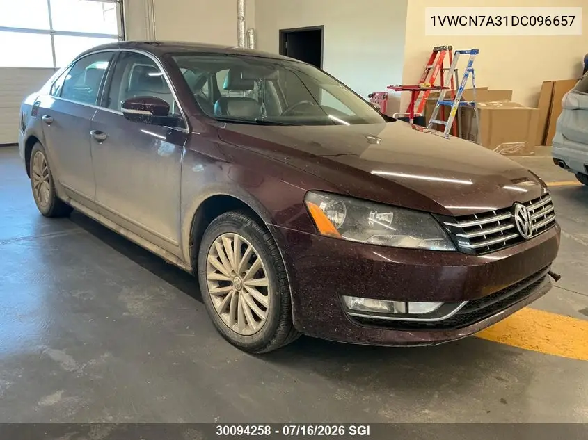 2013 Volkswagen Passat Sel VIN: 1VWCN7A31DC096657 Lot: 30094258